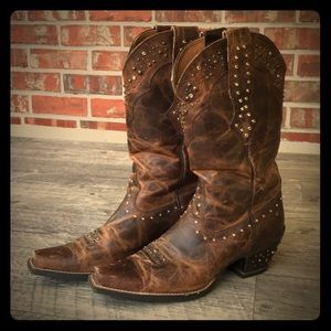 Women's Ariat Rhinestone Leather Cowboy Boots